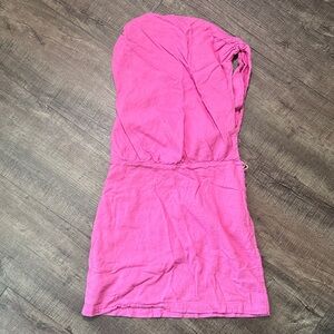 Free People Pink Strapless Tube Mini Dress